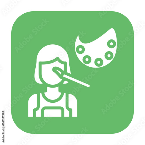 Makeup Artist Vector Icon