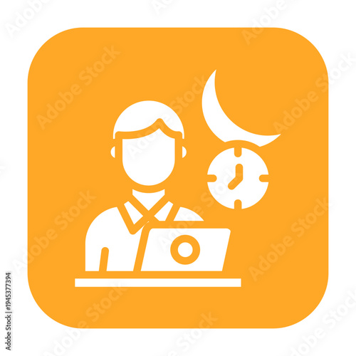 Midnight Screening Vector Icon