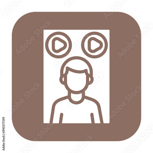 Movie Poster Vector Icon