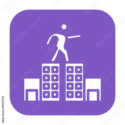 Stunt Performer Vector Icon