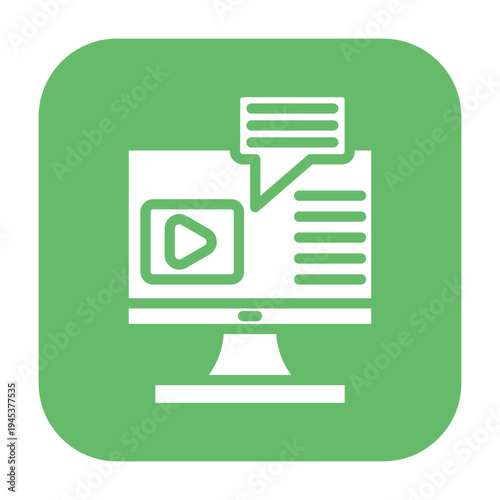 Subtitles Vector Icon