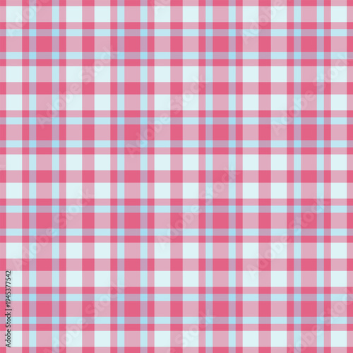 Drawing plaid textile texture, neutral tartan vector check. Heritage fabric background pattern seamless in light and red colors.