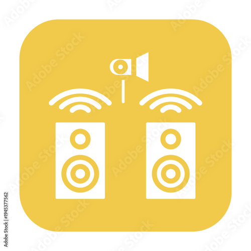 Surround Sound Vector Icon