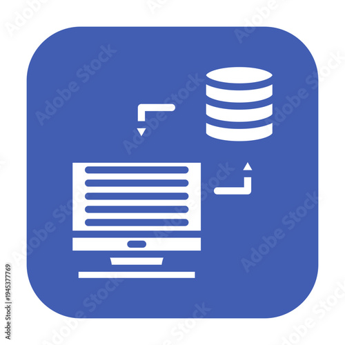 Data Synchronization Vector Icon