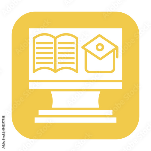 Online Education Vector Icon