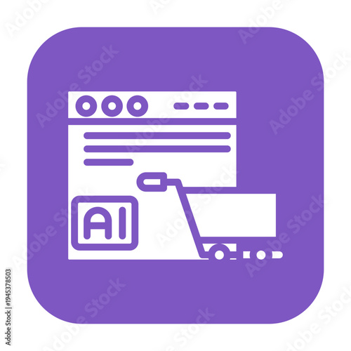 AI Product Suggestion Vector Icon