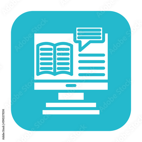 ELearning Platform Vector Icon