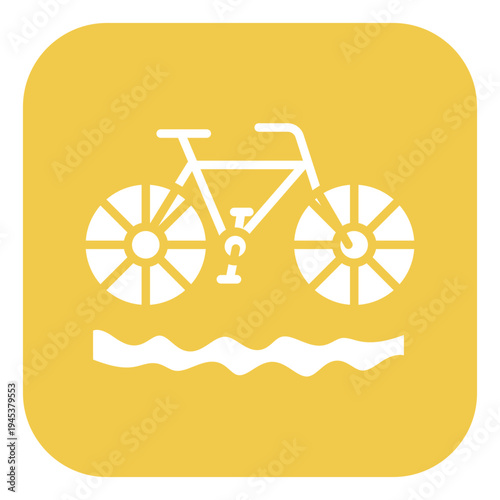 Water Tricycle Vector Icon