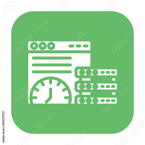 Bandwidth Usage Vector Icon