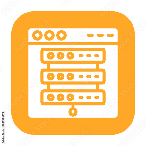Cache Server Vector Icon