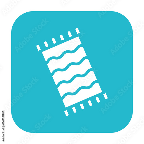Beach Towel Vector Icon