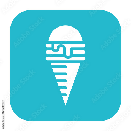 Snow Cone Vector Icon