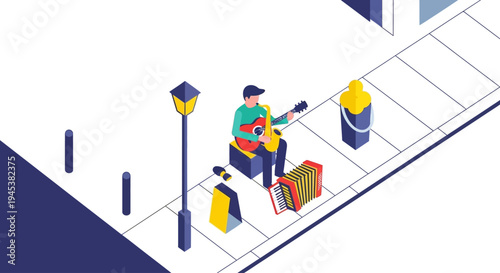 a person sitting on a sidewalk with a dog.