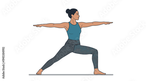 woman doing yoga exercise