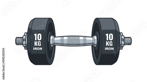 dumbbell isolated on white background