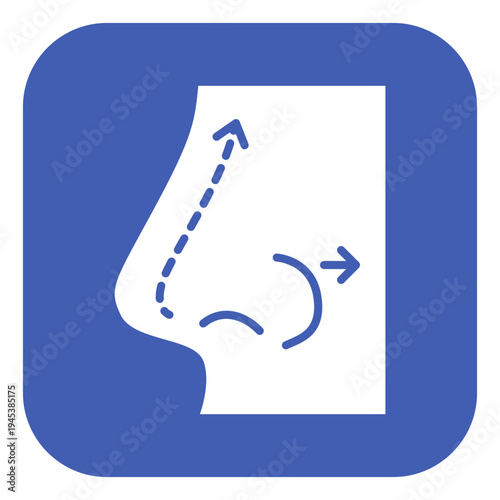 Rhinoplasty Vector Icon