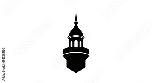 Minaret Silhouette Icon.