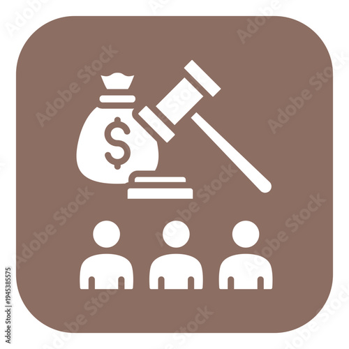 Commodity Auction Vector Icon