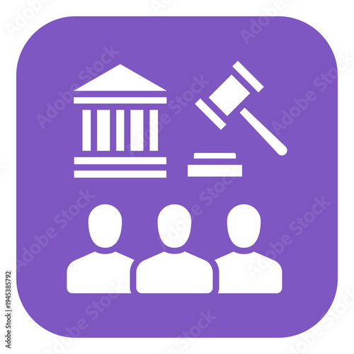 Government Auction Vector Icon