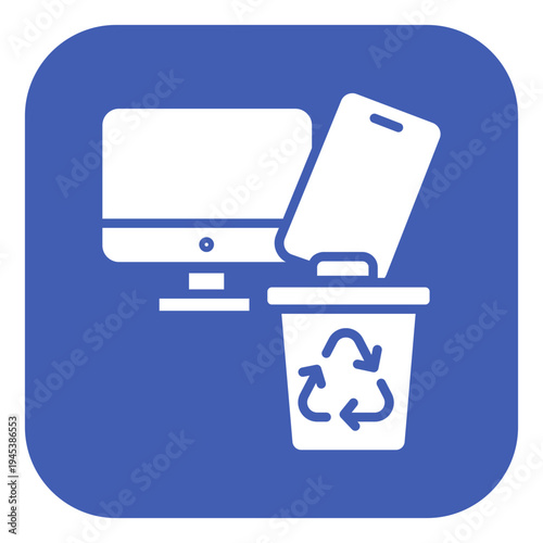 Electronics Recycling Vector Icon