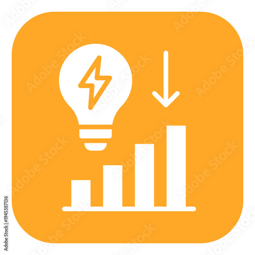 Reduce Energy Consumption Vector Icon