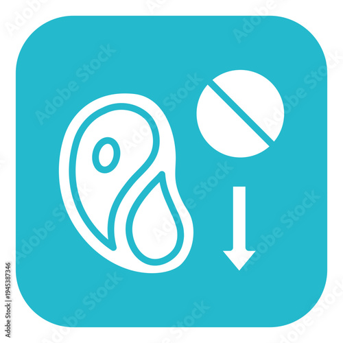 Reduced Meat Consumption Vector Icon