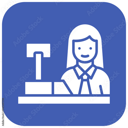 Cashier Vector Icon