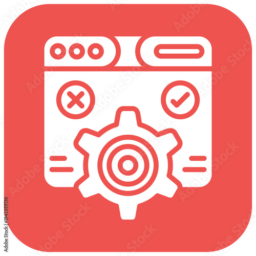 Functional Testing Vector Icon