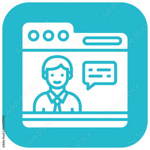 News Anchor Vector Icon