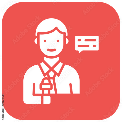 Reporter Vector Icon