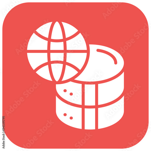 Network Data Storage Vector Icon