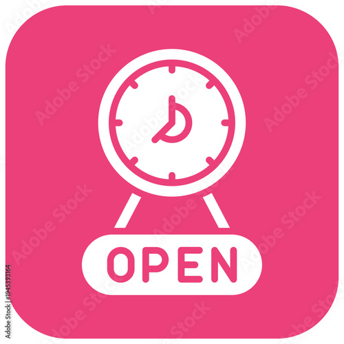 Opening Hours Vector Icon