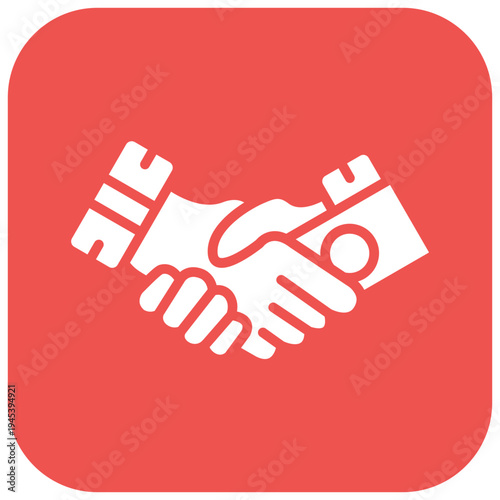 Bribe Handshake Vector Icon