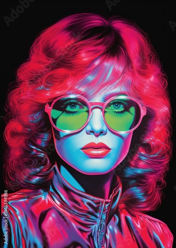 A woman art painting portrait.