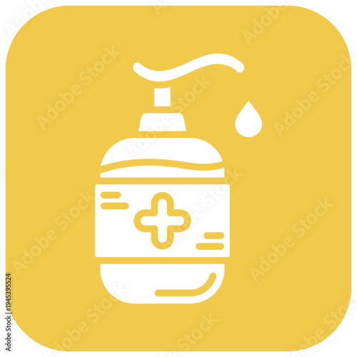 Hand Sanitizer Bottle Vector Icon
