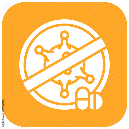 Antiviral Medication Vector Icon