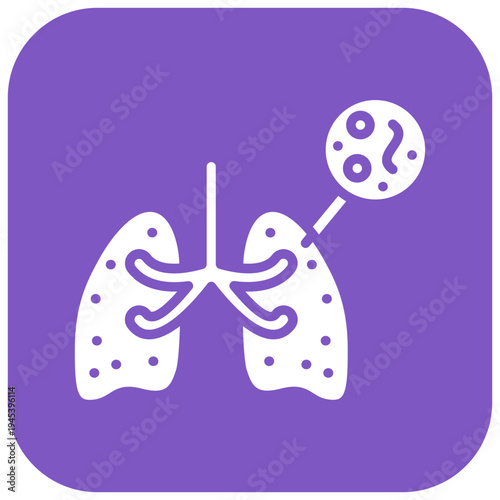 Infected Lungs Vector Icon