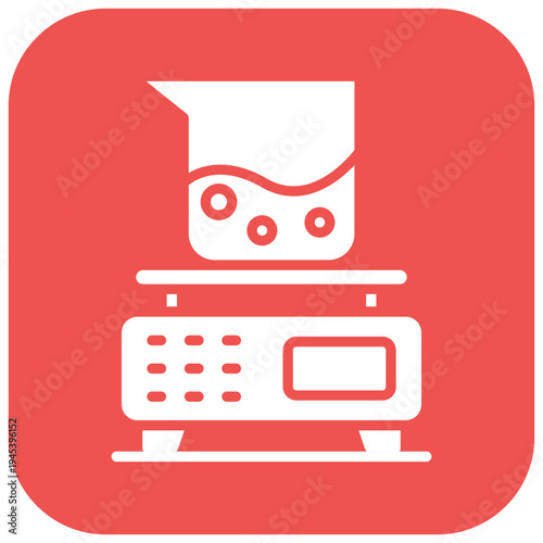 Analytical Balance Vector Icon