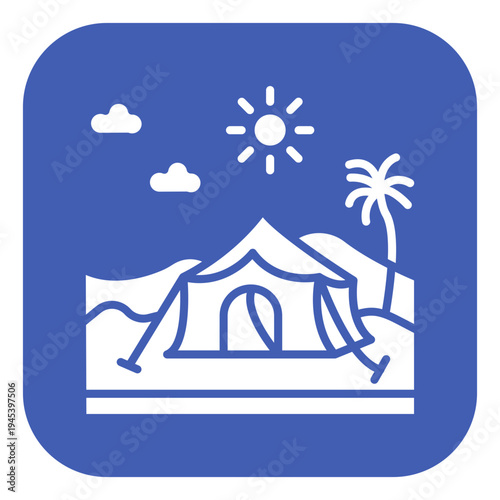Nomad Camp Vector Icon