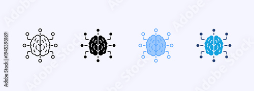 Neurons Icon Set Multistyle Various Collection Element For Design