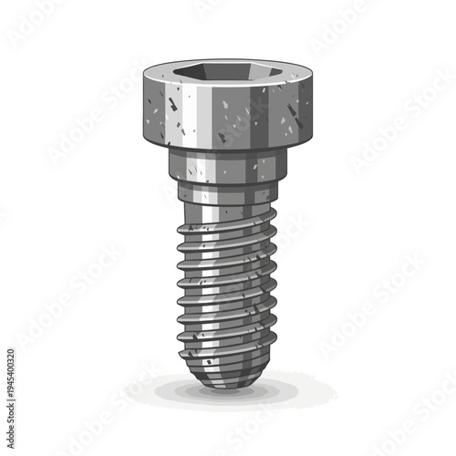 Metal Screw with Hex Socket Head
