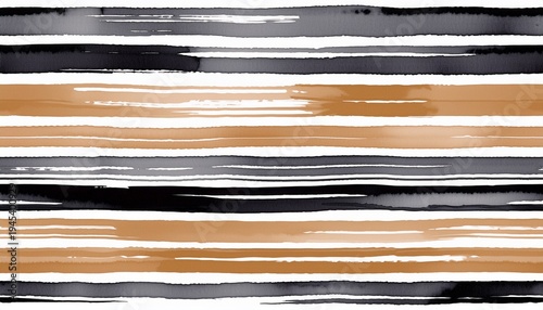seamless striped pattern hand painted with ink brush