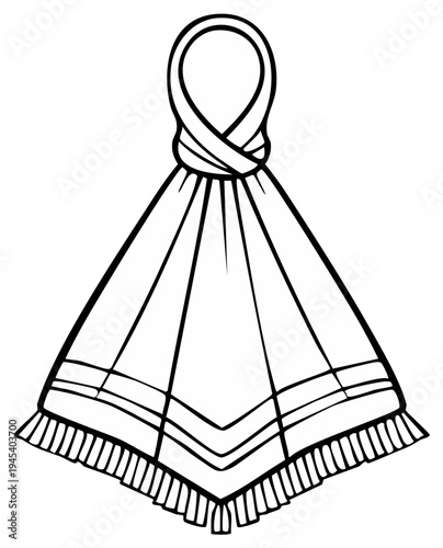 Folded Hand Towel with Fringe Detail