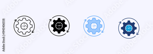 Efficiency Icon Set Multistyle Various Collection Element For Design
