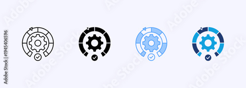Optimization Icon Set Multistyle Various Collection Element For Design