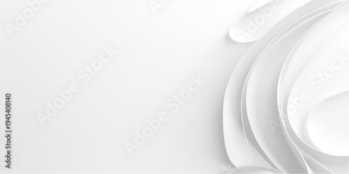 An empty white porcelain plate and ceramic dishware set are stacked on a clean restaurant table against both white and black backgrounds