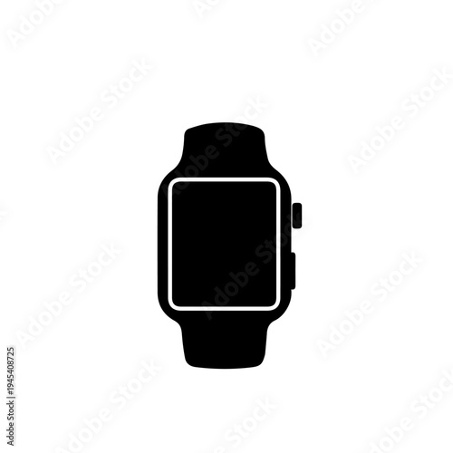 Smart Watch Vector Illustration – Modern Wearable Technology Device Icon