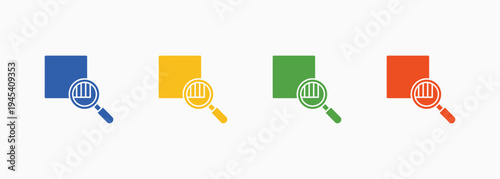 Transparency Icon Set Color Multiple Style Collection Element For Design
