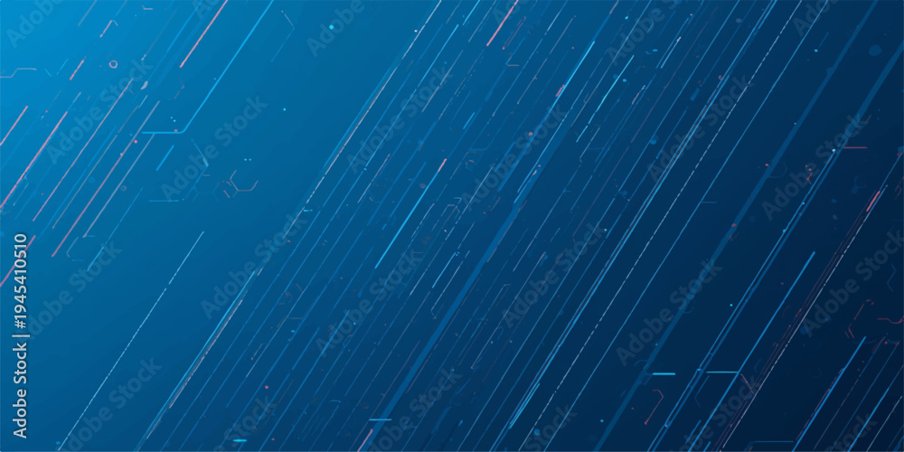 Fototapeta premium Abstract blue background featuring a textured grid pattern with glowing light lines for a modern technology wallpaper design