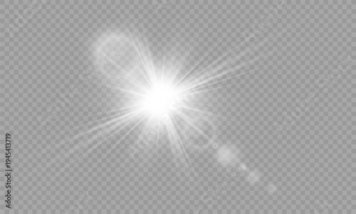 PNG transparent sunlight special lens flare light effect. Stock royalty free PNG image